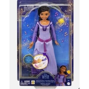 New Disney Wish Movie Asha Of Rosas Doll and Star Figure